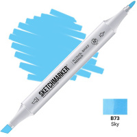 Маркер спиртовой двухсторонний "Sketchmarker" небесный SM-B73 Маркер спиртовой двухсторонний "Sketchmarker" небесный SM-B73