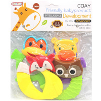 Набор погремушек 21х18см 4шт/уп., пластик Y9682-19