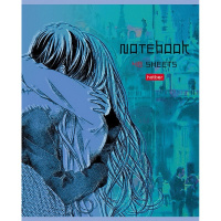 Тетрадь А5 48л клетка "Притяжение" на скобе матовая ламинация 5 дизайнов 079739