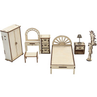 Набор мебели "Спальня" 8 предметов фанера 3мм