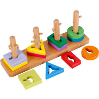 Игра логическая "Ключики" 30х8х11см 12 деталей, дерево QM2339 Игра логическая "Ключики" 30х8х11см 12 деталей, дерево QM2339