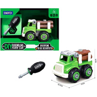 Конструктор "Лесовоз" 17х11см с отверткой, пластик 2293070/2030