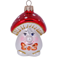 Ёлочное украшение "Грибок" h-10см в подарочной упаковке ФУ-567