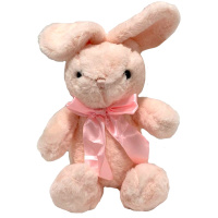 Заяц с бантом 27см 3 цвета XM25200