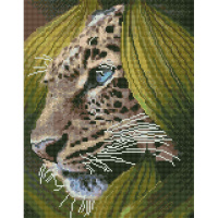 Алмазная мозаика на подрамнике 40х50см "Леопард" полная выкладка VA475 Алмазная мозаика на подрамнике 40х50см "Леопард" полная выкладка VA475