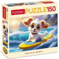 Пазлы 150 эл. "Щенок-сёрфер" 33х22см 150ПЗ4_32574/088786