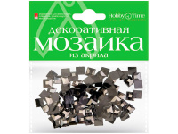Мозаика декор. 8*8мм 100шт черный акрил 2-334/02