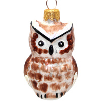 Ёлочное украшение "Сова" h-8см в подарочной упаковке ФУ-604