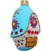 Ёлочное украшение "Домик низкий Росписные Узоры" h-8см в подарочной упаковке ФУ-5/2