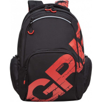 Рюкзак 32х42х22см, 1100гр, 2 отделения, 4 кармана, черный/красный RU-423-14/3