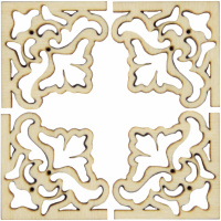 Набор уголков №4, 3*3см, фанера 3мм