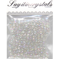 Набор бусин 13х10см, радужные 6мм Y9018-19