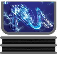 Пенал "Скорость" 19x10,5х5см, прямоугольный, двухстворчатый ПО-09