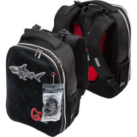 Рюкзак "Choice. Shark Area" 38x28x16см, 1000гр, 2 отделения, 2 кармана, электронные часы 7033337