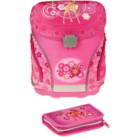 Ранец с наполнением 38х32х23см "J-flex, Fawn" (пенал 27 предметов, мешок для обуви) 21311-46