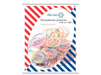 Резинка банковская 60мм 500г цветная 4152304