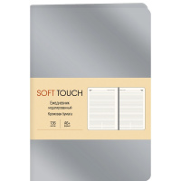 Ежедневник недатированный А6+ "Soft Touch. Белое золото" 272стр. искусственная кожа, ляссе ЕКСТ62213