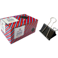 Зажим для бумаг 75мм 1шт. черный, в картонной коробке 4131501