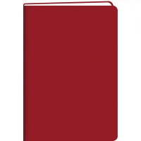 Ежедневник недатированный А5 "Paragraph" 304стр. красный, искусственная кожа, софт-тач ЕКП52115205