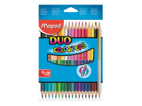Карандаши 36 цветов "Duo Color'Peps" 18шт. двусторонние трехгранные дерево, картон 829601
