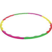 Обруч сборный массажный 95см пластик, разноцветный 952810/8196