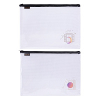 Папка на молнии А4 "Colorful Ink" пвх, армированная, 2 вида 72397