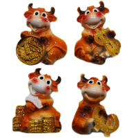 Магнит Бык с деньгами 2,8 х 4см 4 вида МГ03