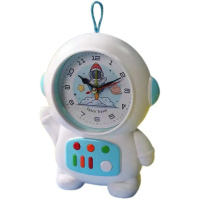 Будильник "Космонавт" 16х12,5см с подвеской, 3 цвета, пластик Y10376-24