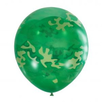 Шар воздушный 30см(12") Декоратор Милитари EMERALD GREEN (шелк) 5ст. 6044343