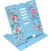 Подставка для книг металлическая "POP style" 20х19см голубая, в пакете 8063308