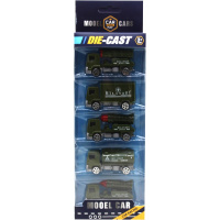 Набор машин "Военная техника" пластик 30х10х4см (6 машинок 6,5см) LT375415