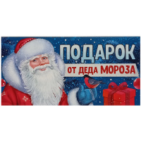 Конверт для денег "Подарок от Деда Мороза" 168х84мм 41.967.00