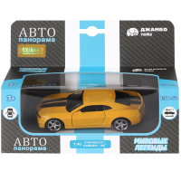 Машина "Chevrolet Camaro" желтая, инерционная, металл 17,5см (свет, звук, откр.двери) JB1200137