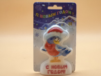 Свеча-барельеф "Снегирь" 8183