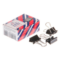 Зажим для бумаг 15мм 12шт. черный, в картонной коробке 4131300