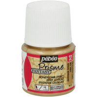 Краска акриловая по стеклу и керамике 45мл античное золото с фактурным эффектом "Fantasy Prisme" 166