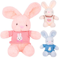Зайчик в кофте 20см 4 цвета FM6523