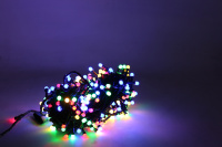 Эл/гирлянда 240 разноцветных диодов длина 10м, 8 режимов, зеленый провод, с соединителем Y10676-24