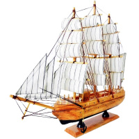 Корабль 29х29см дерево, 3 вида A30