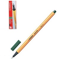 Ручка капиллярная "Stabilo point" 0,4мм травяной 88/63