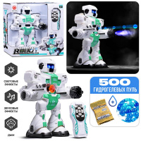Робот р/у "Повелитель вселенной" 17х11х23,5см пластик (свет, звук, движение, стреляет пулями) 606-37