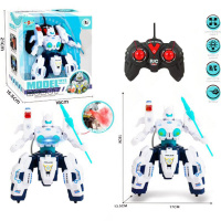 Робот р/у 17х13,5х18 пластик (свет, звук, движение, пар) 869-21J