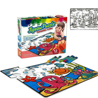 Набор пазл "Морские обитатели" 12эл, 12 восковых мелков Y7671-18