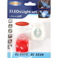 Фонарь светодиодный на руль, на одежду, 2 режима, разноцветный Y3970-16