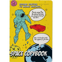 Тетрадь А5 40л клетка "Космос" прошитый блок матовая ламинация 7-40-098