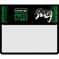 Папка на липучке А5 230х190х50мм "Level up" 2 отделения, с клапаном, пластик ПМ-А5-36