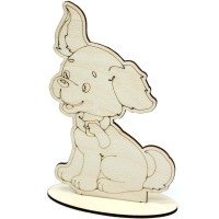 Заготовка для декорирования "Собачка" 16,5х10см фанера 3мм 570015