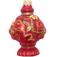 Ёлочное украшение "Самовар Народные Узоры" h-11см в подарочной упаковке ФУ-231/Н