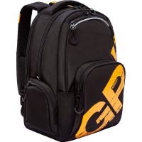 Рюкзак 32х42х22см, 1100гр, 2 отделения, 4 кармана, черный/темно-желтый RU-423-14/10