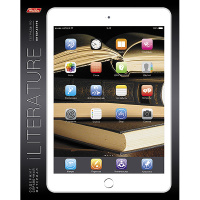 Тетрадь А5 48л линия Литература "iПредмет" на скобе лак 48Т5вмВd2_14615/041923